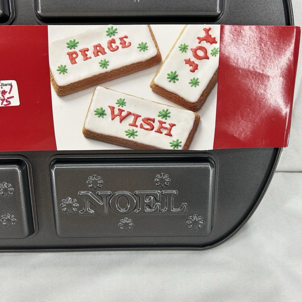 Crate & Barrel Christmas Holiday Cookie Bar Pan NEW - Picture 4 of 7